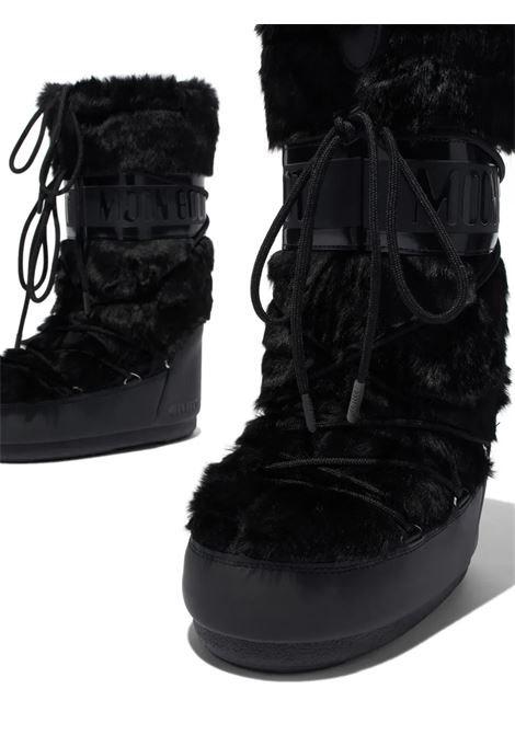 icon faux fur boots woman black MOON BOOT | 80D1408900N001